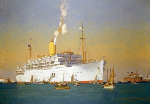 STRATHEDEN AT ANCHOR-NORMAN WILKILSON