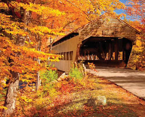 AUTUMN COVERED BRIDGE