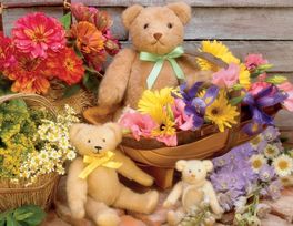 TEDDY BEARS BASKET