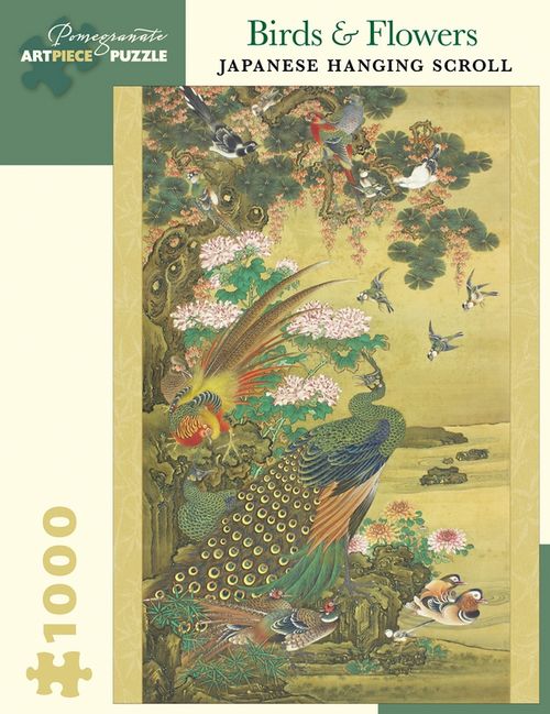 BIRDS AND FLOWERS JAPANESE SCROLL