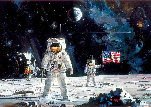 FIRST MEN ON THE MOON