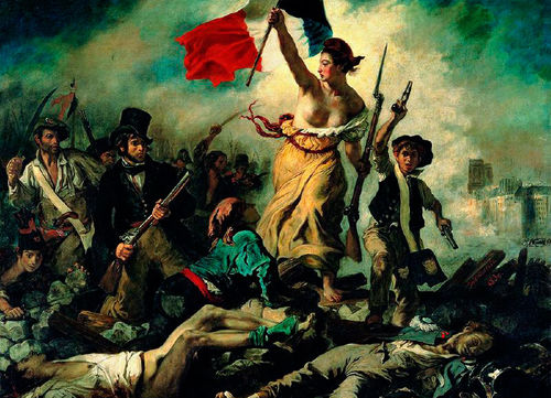 LA LIBERTAD GUIANDO AL PUEBLO - DELACROIX