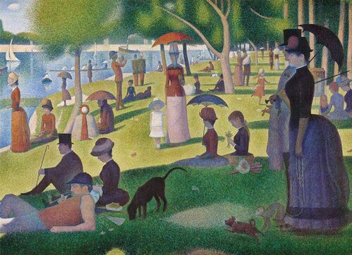 TARDE DE DOMINGO EN LA GRANDE JATTE - GEORGE SEURAT