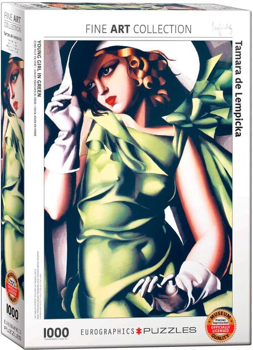 MUJER VESTIDA DE VERDE- TAMARA LEMPICKA