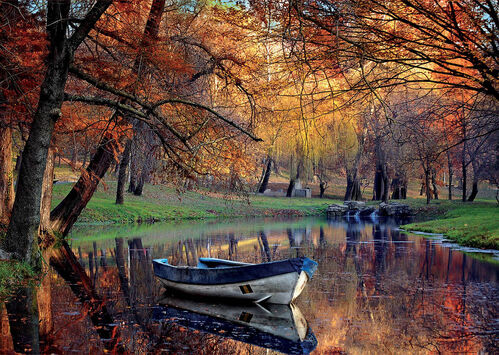 BARCA EN EL LAGO