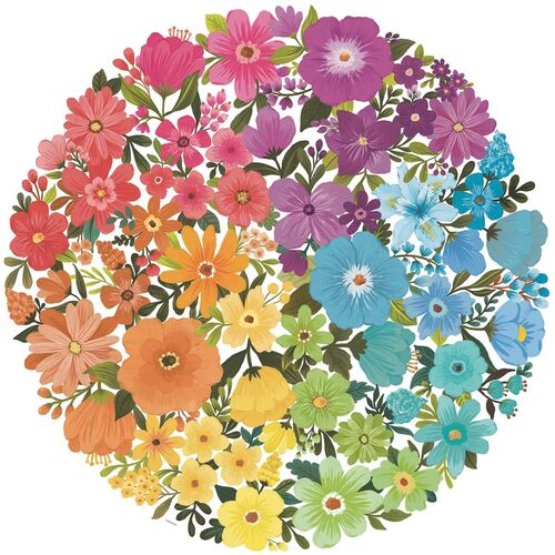 CIRCULO DE COLORES- FLORES