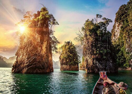 TRES ROCAS EN CHEOW LAN- TAILANDIA